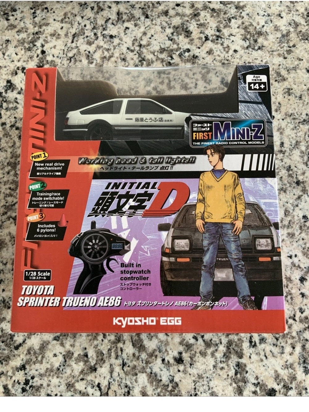 Kyosho Egg First Mini-Z Initial D Toyota Sprinter Trueno AE86 66617A - NEW